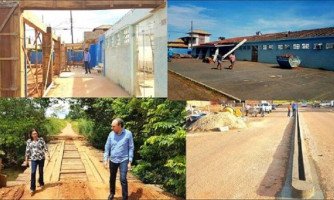 Prefeitura atua com várias frentes de trabalho em São José dos Quatro Marcos