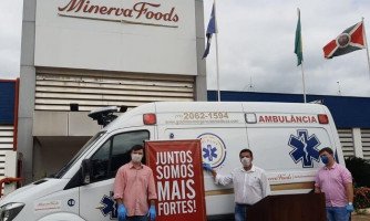 Minerva Foods investe cerca de R$ 100 mil em doações e amplia aluguel de UTI Móvel
