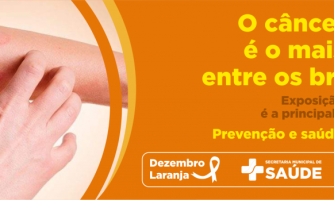 Indiavaí: Dezembro Laranja, campanha de prevenção ao câncer da pele.