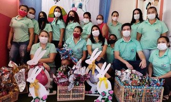Indiavaí distribuiu 1.100 ovos de Páscoa confeccionados pelas  equipes do CRAS e Educação