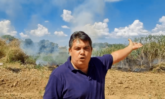 Prefeito anuncia recompensa para denúncias de incêndios no município