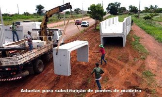 Quase R$ 800 mil serão investidos para substituição de pontes de madeira em Araputanga, veja vídeo.