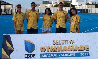 Atletas de Araputanga participam da Seletiva Nacional Gymnasiade Escolar 2022 em Aracaju (SE)