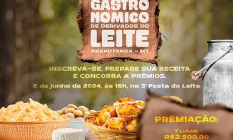 Concurso gastronômico terá premiação de R$ 5 mil para as melhores receitas feitas com leite