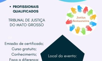 Tribunal de Justiça de Mato Grosso realizará curso gratuito sobre a justiça restaurativa