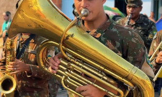 Indiavaí celebra Independência do Brasil com ato cívico, apresentações escolares e desfile da Banda do Exército