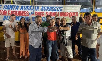 Prefeitura de Indiavaí entrega primeiro ônibus escolar climatizado à comunidade Santa Aurélia