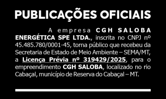 Licença Prévia nº 319429/2025 - SEMA/MT