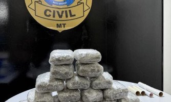 Polícia apreende 22 tabletes de 