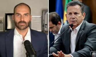 Eduardo Bolsonaro critica Mauro Mendes e o desafia publicamente