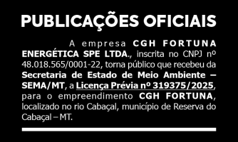 LICENÇA PRÉVIA Nº 319375/2025 - SEMA/MT