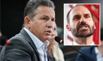 Mauro Mendes diz que Eduardo Bolsonaro está louco e fala ‘merda’ ao atacar Tarcísio