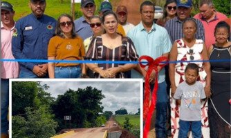 Glória d’Oeste inaugura primeira ponte de concreto construída com recursos próprios