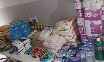 PM encontra depósito de alimentos ligado a facção em Lambari D’Oeste