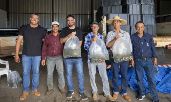 21 mil alevinos são entregues pela prefeitura e consórcio para o fortalecimento da piscicultura em Figueirópolis d'Oeste