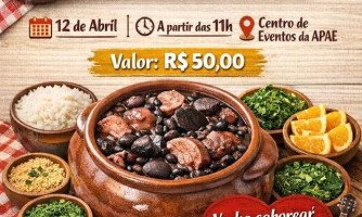 Feijoada Apaeana será realizada neste domingo (12) em Araputanga