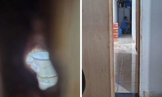 Homem é flagrado espionando funcionárias dentro de banheiro e acaba preso em Mato Grosso