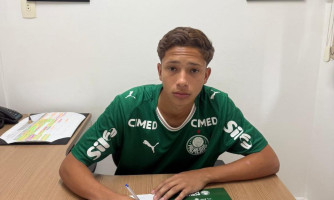 Jovem de São José dos Quatro Marcos assina contrato com o Palmeiras