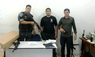 Agentes penitenciários recebem armas para reforço da função na Cadeia Pública de Araputanga