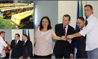 Araputanga recebe novo ônibus escolar  do programa “Caminho da Escola”