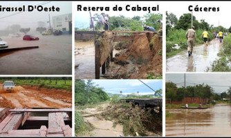 Prefeitos decretam estado de alerta devido as chuvas que afetam a região