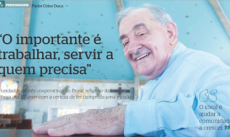Padre Celso conta um pouco da sua história à Revista Saber Cooperar