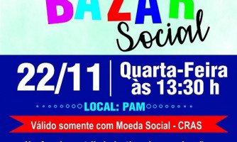 Bazar Social do CRAS será dia 22 de novembro no PAM; você pode contribuir